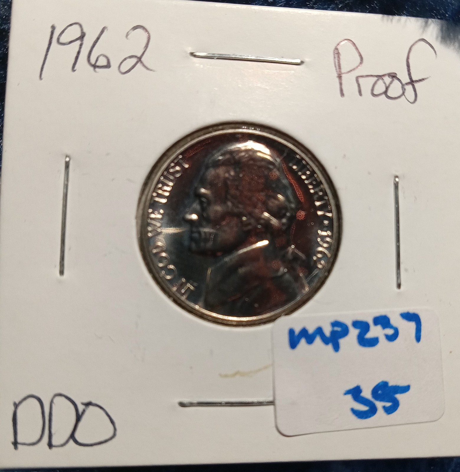 1962 proof nickle