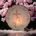 Praying Girl Porcelain Night Light Lamp Boudoir Bedside Religious Cross Vintage.