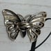 Sterling silver butterfly adjustable ring