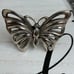 Sterling silver butterfly adjustable ring