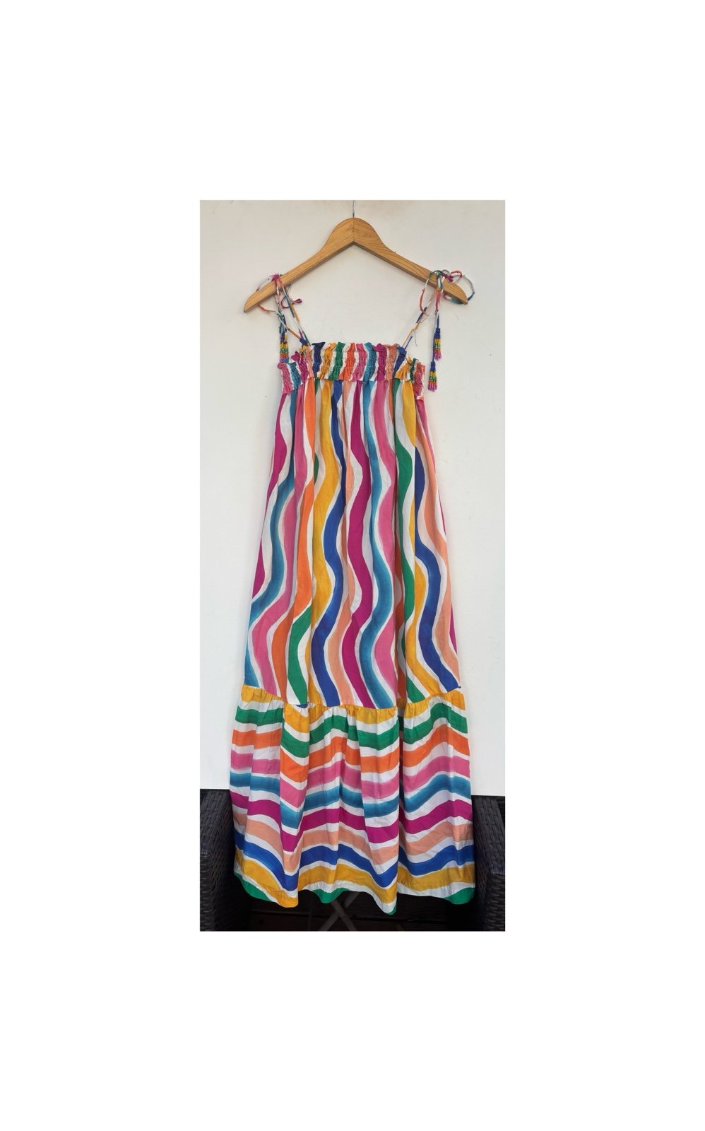 Farm Rio Dancing Stripes Midi