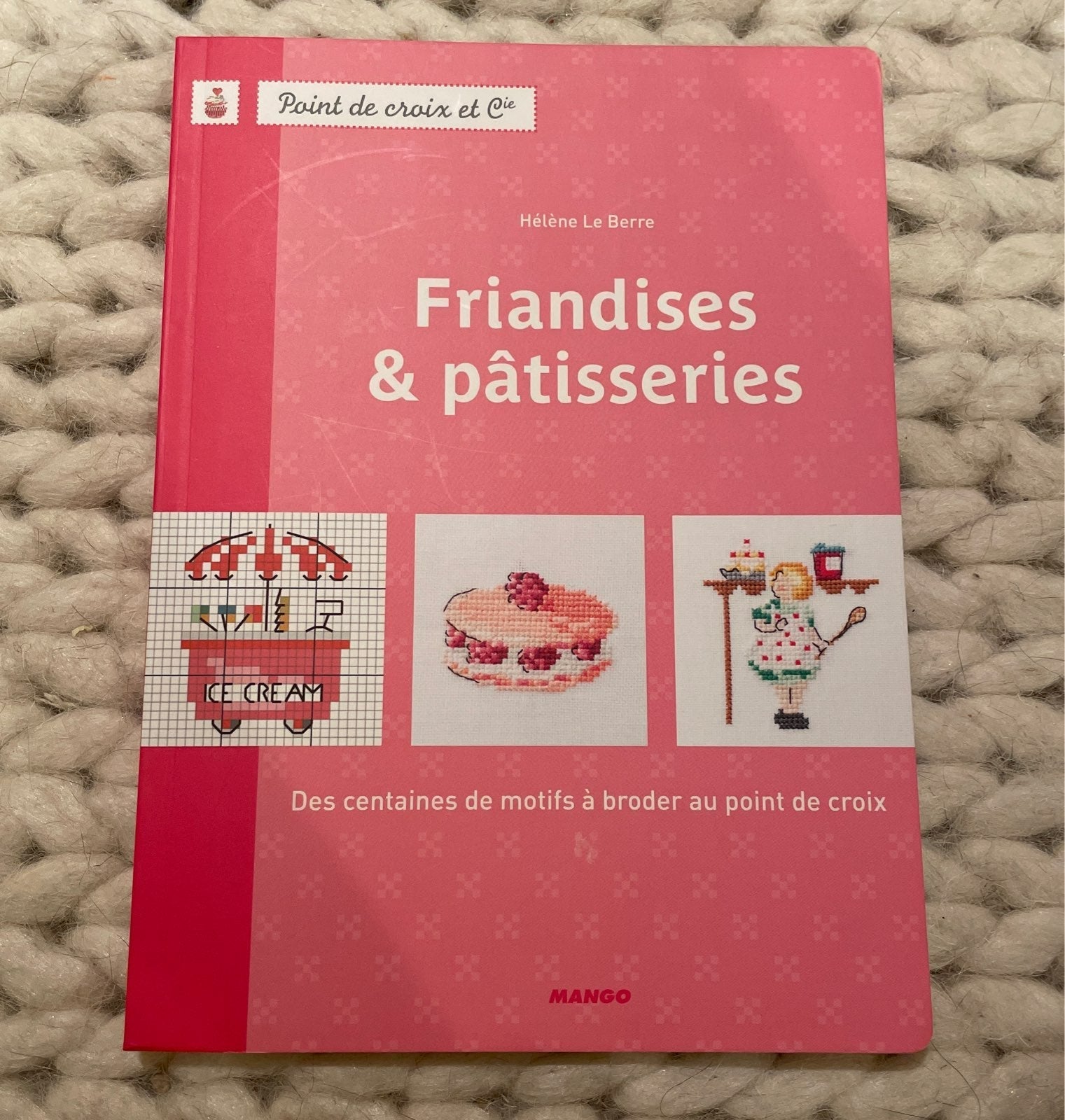 French cross stitch book pastries food