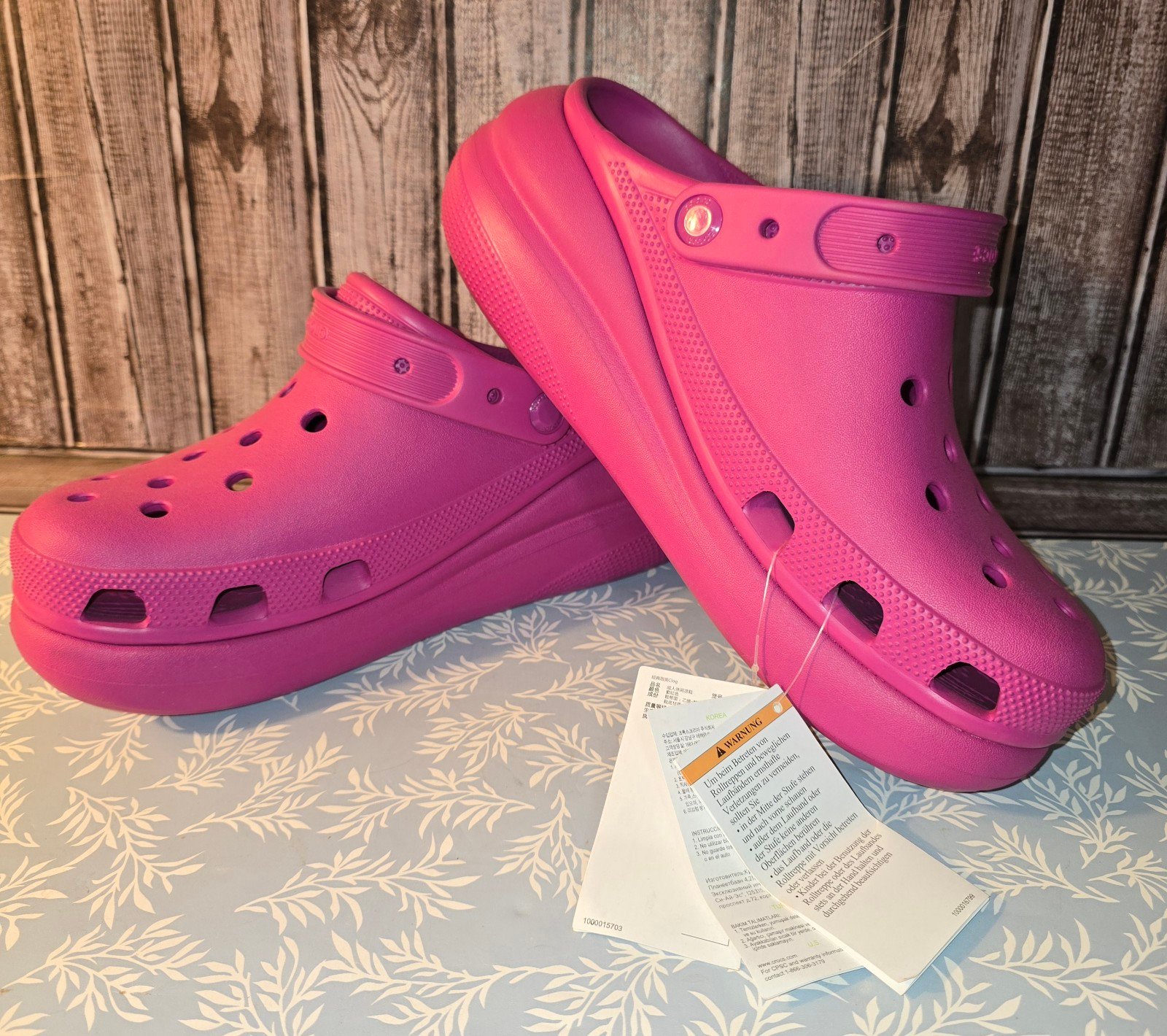 Crocs Classic Crush Clog Fuchsia Fun Women's US size 11