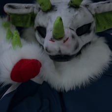 dino mask fursuit (send offers)