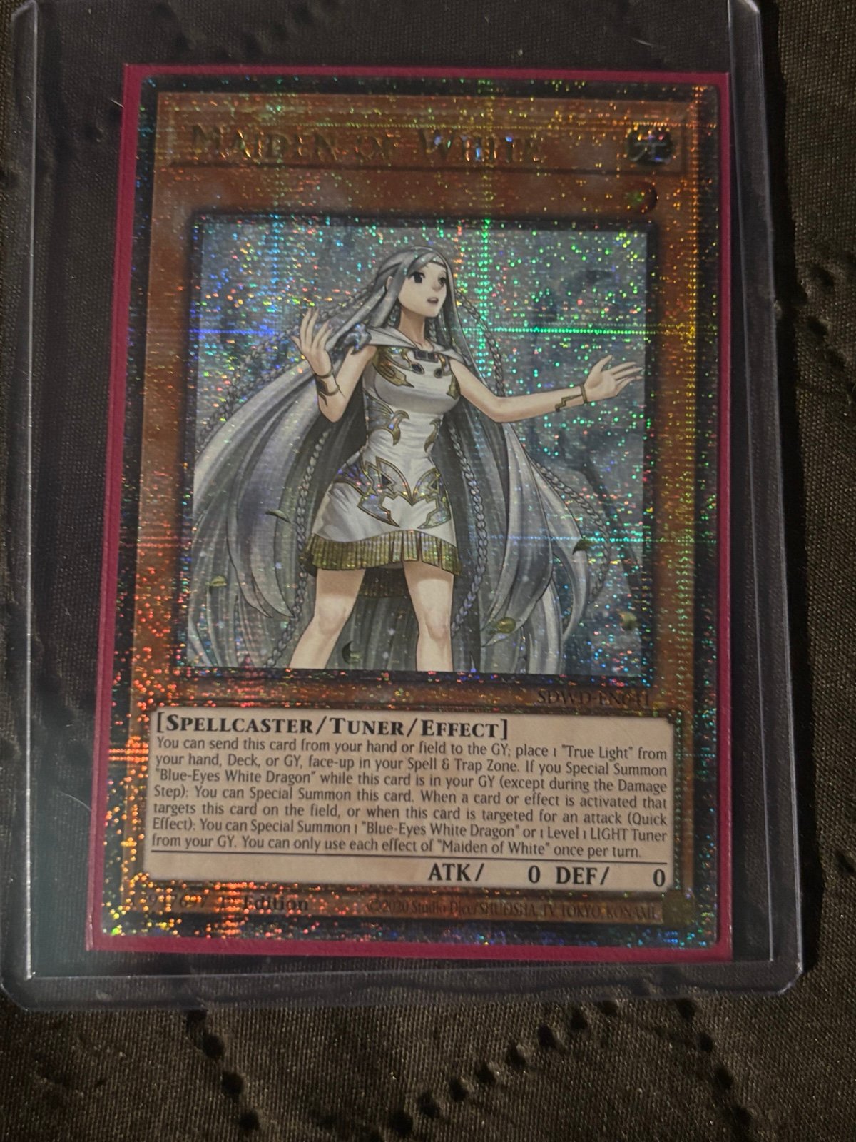 Yugioh Maiden Of White Quarter Century Secret Rare QCR TCG