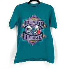 Vintage Home Team Men's Short Sleeve Charlotte Hornets Graphic Tee Blue Medium