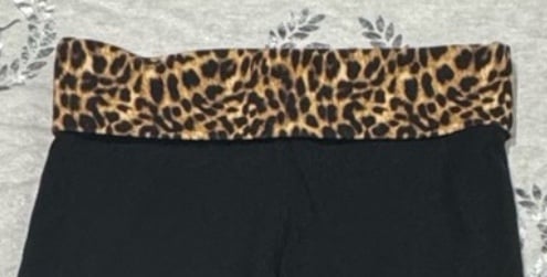 Victoria’s Secret PINK Cheetah Leopard Foldover Flare Yoga Leggings NWOT