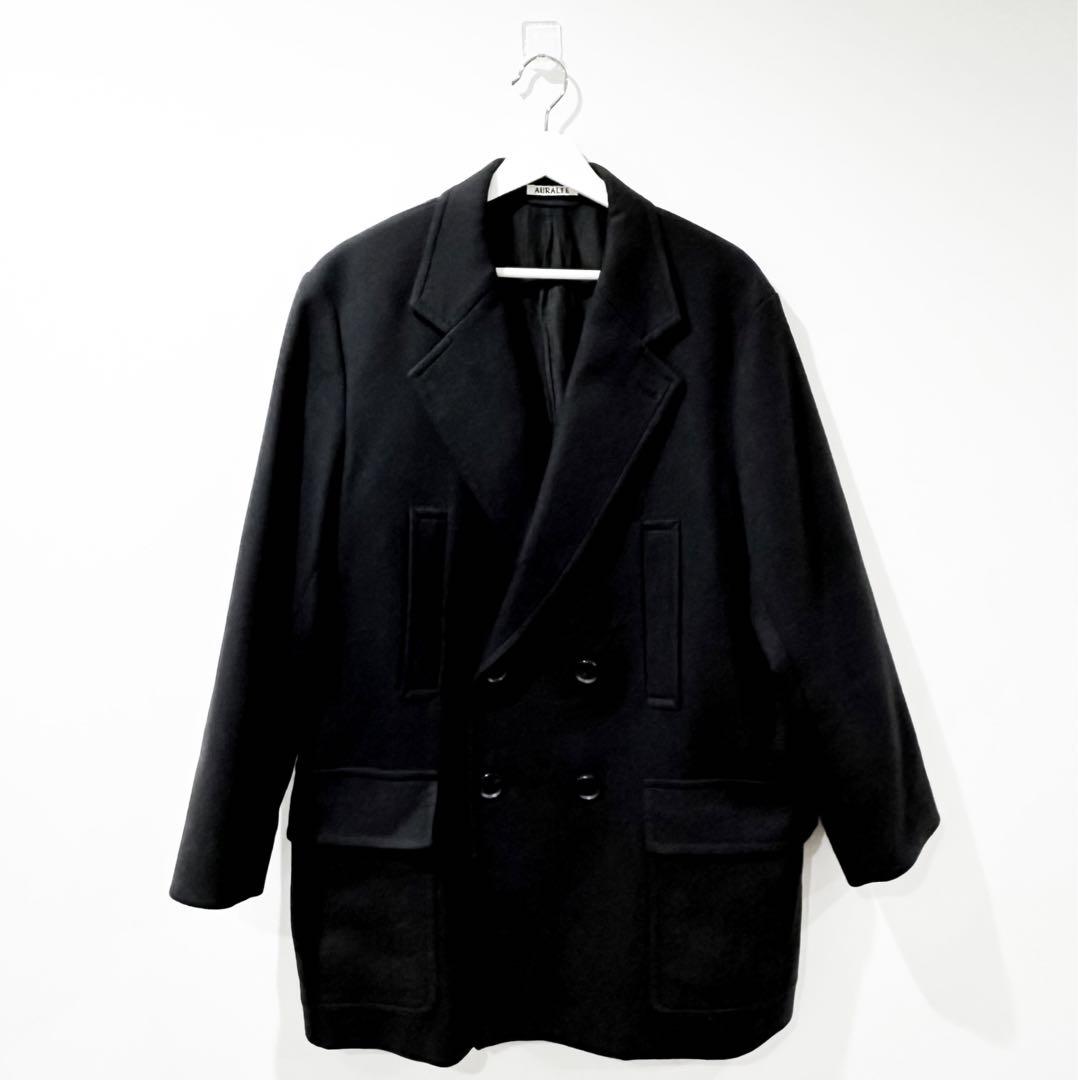 SUPER FINE MELTON HALF COAT (A20AC02WM) | AURALEE