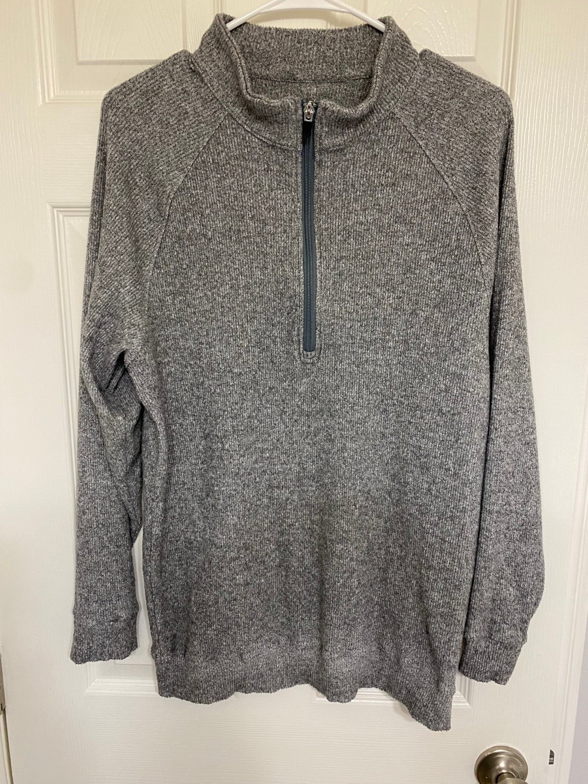 Straight Down quarter zip sweater