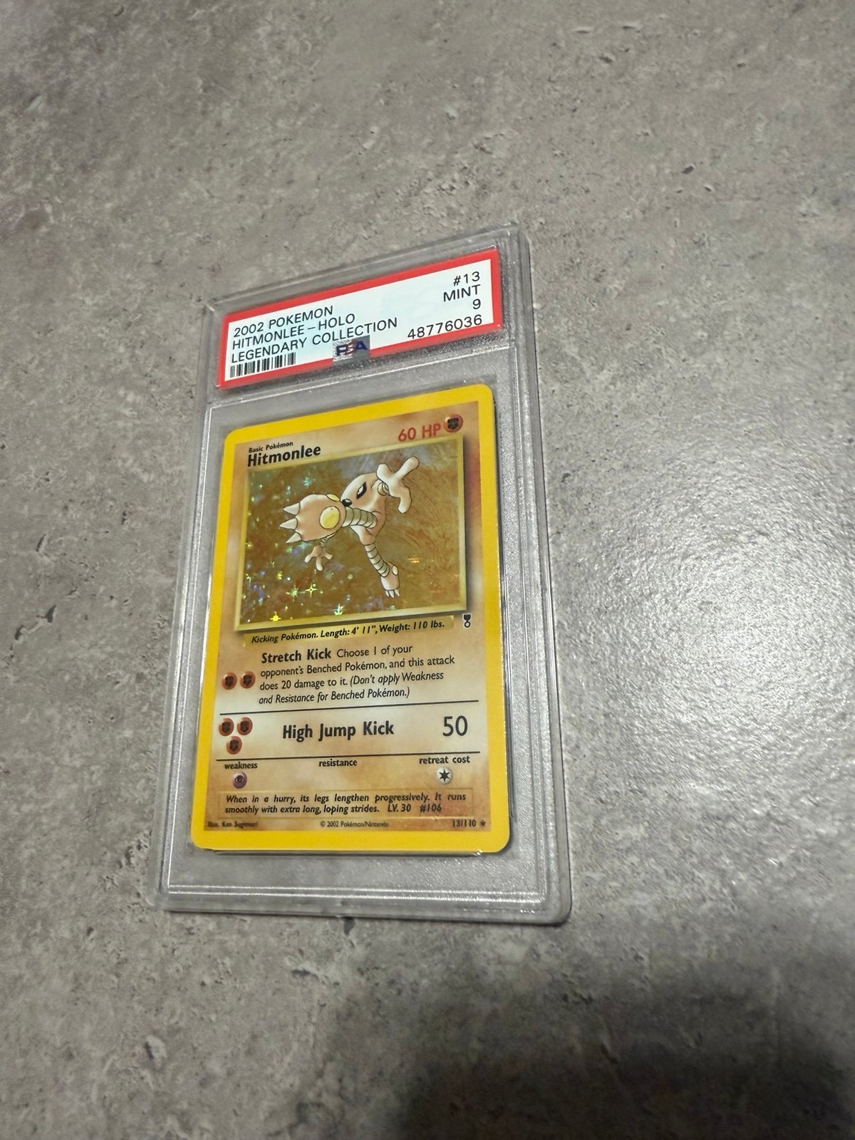 2002 Pokemon Himonlee- Holo Legendary Collection PSA 9