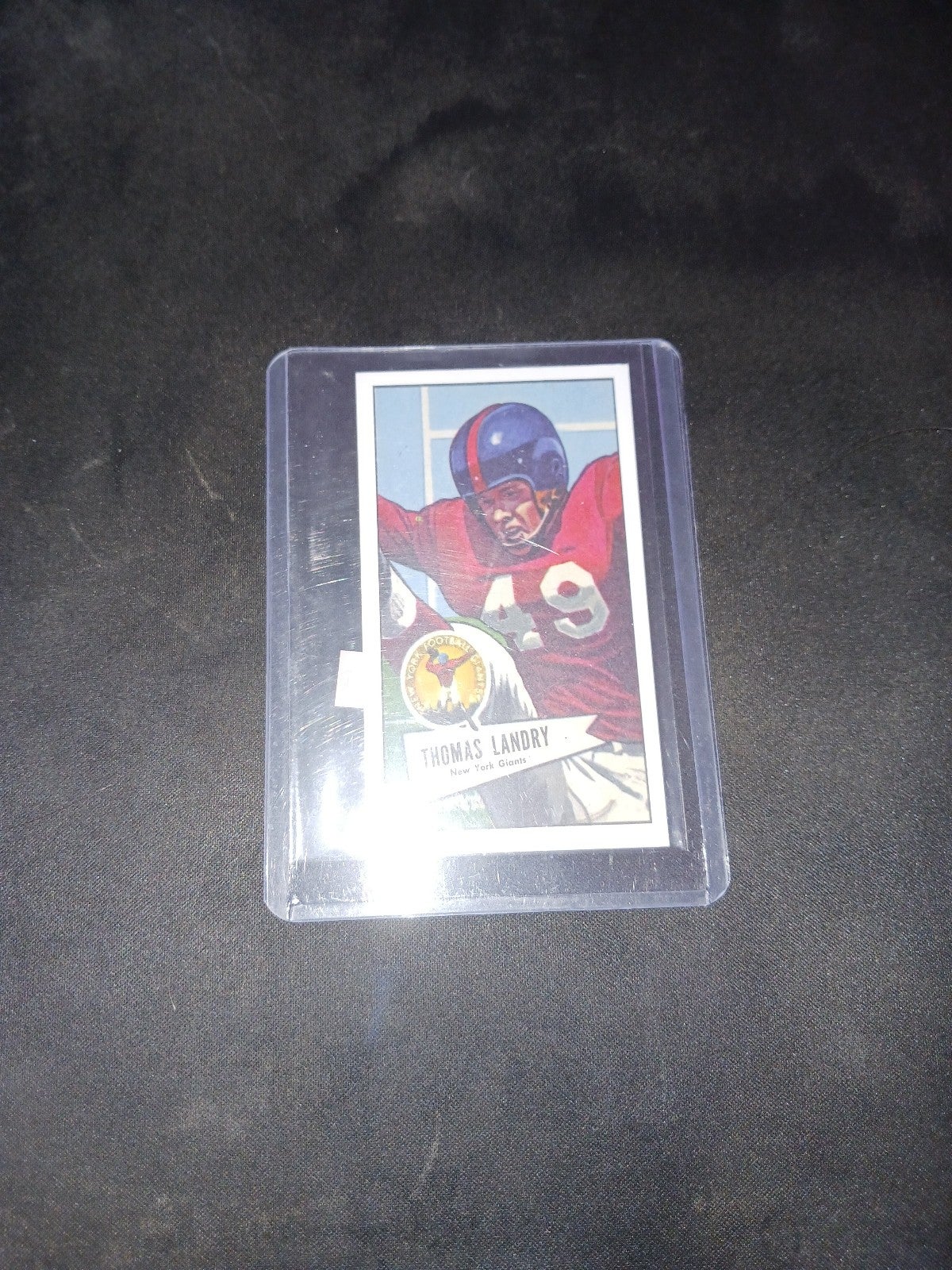 1952 Bowman Football Tom Landry Card # 142 Good Condition Set Break