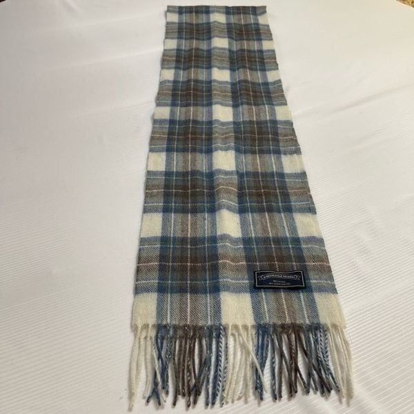 James Pringle Weavers Wool Plaid VTG Scarf