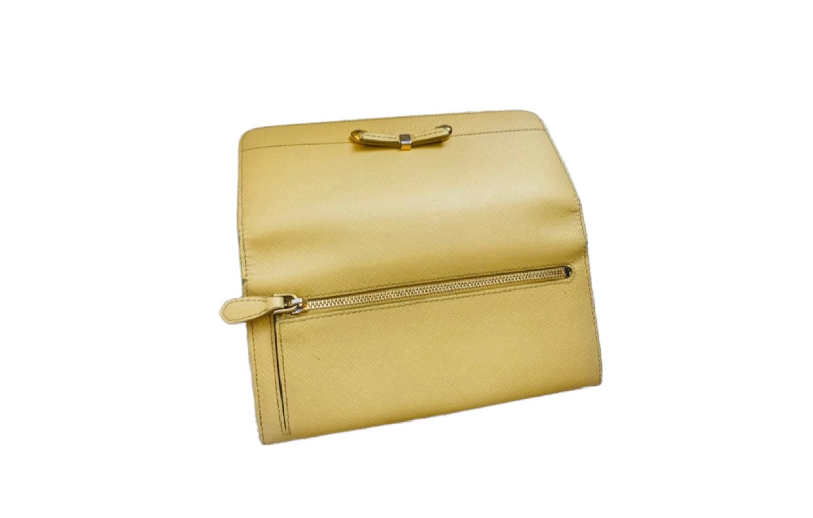 Shops PRADA Yellow Leather Wallet for Women