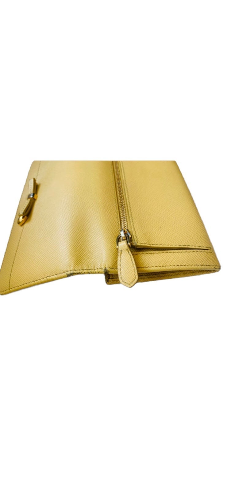 Shops PRADA Yellow Leather Wallet for Women