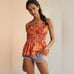 Anthropologie Roopa Pemmaraju Beaded Babydoll Cotton Smocked Tank Top XS Summer