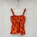 Anthropologie Roopa Pemmaraju Beaded Babydoll Cotton Smocked Tank Top XS Summer