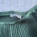 Vince Pleated Satin Midi Skirt - Elegant Emerald Green Size 8