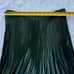Vince Pleated Satin Midi Skirt - Elegant Emerald Green Size 8