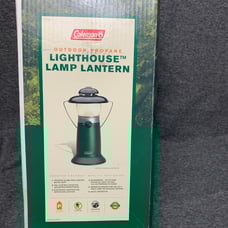 Vintage Coleman Outdoor Lighthouse Propane Lamp Lantern 5156-750 RARE