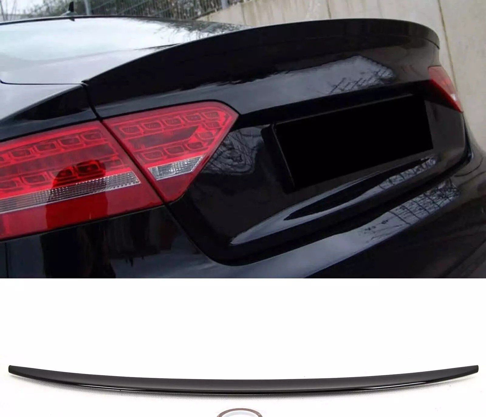 Rear Spoiler Wing For Audi A5 B8 B8.5 2Dr Coupe 2008-2016 Gloss Black
