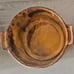 California Pottery Casserole Dish 852 Drip Brown with Green/Red Orange
