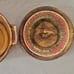 California Pottery Casserole Dish 852 Drip Brown with Green/Red Orange