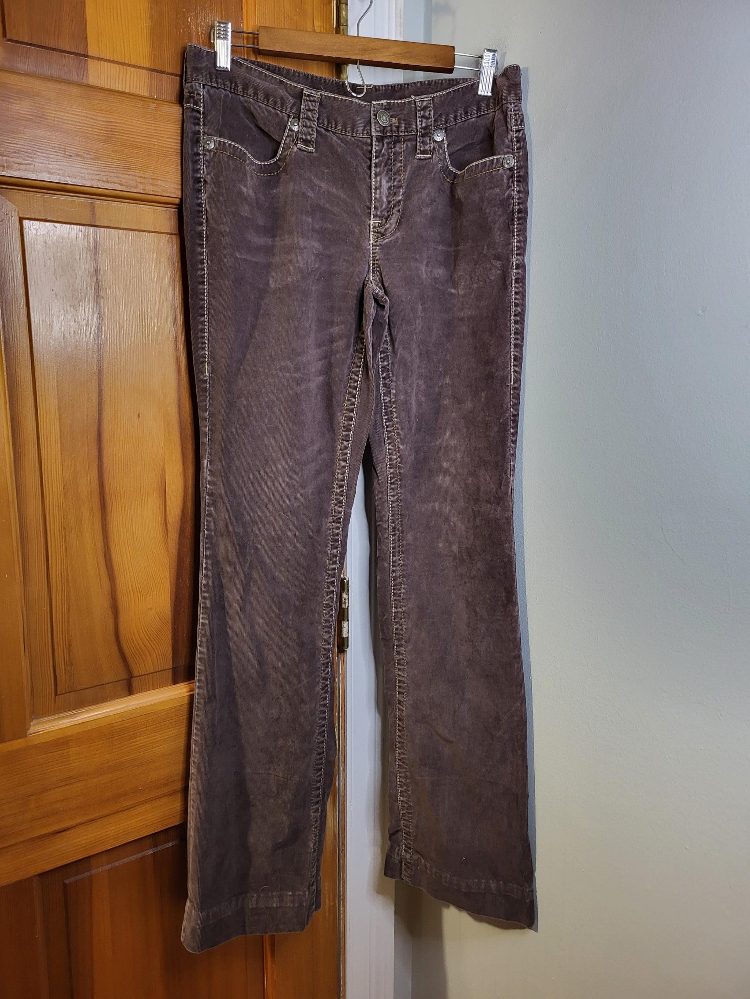 London Jean Women's Retro Flared Corduroy Pants