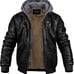 Men'S Faux Leather Jacket Motorcycle Jacket Waterproof Windproof PU Moto Vintage