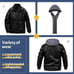 Men'S Faux Leather Jacket Motorcycle Jacket Waterproof Windproof PU Moto Vintage