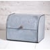 Weathered Zinc Finished Bread Box, Punched Tin Style