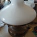 Kerosene lantern brass table lamp brass vintage   Brass needs cleaned up