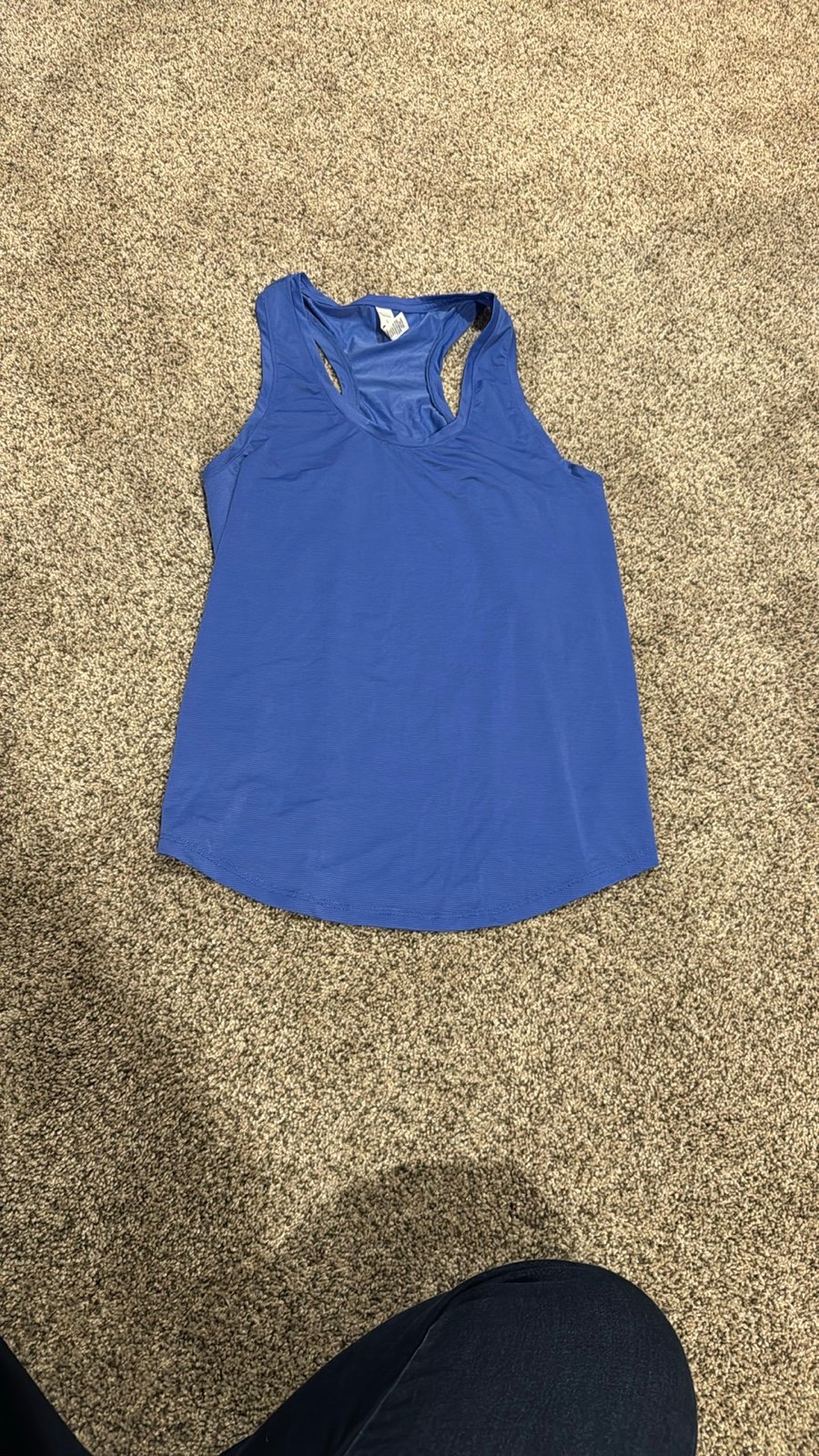 Zyia Women’s Large Blue Pinstriped Racerback Tank