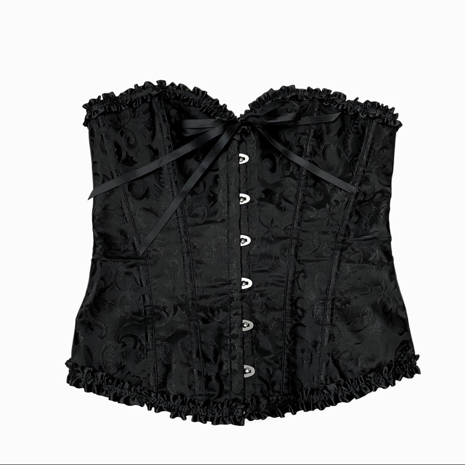 Black Corset Lingerie Strapless M