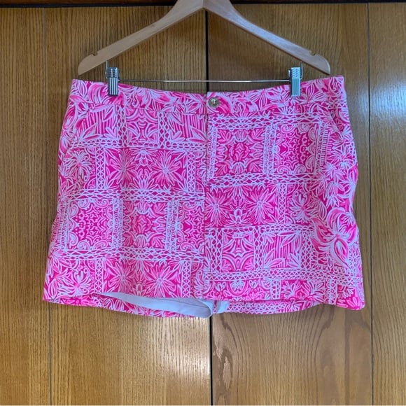 Lily Pulitzer The Colette Knit Skort Pinata Pink Blooms on the Block