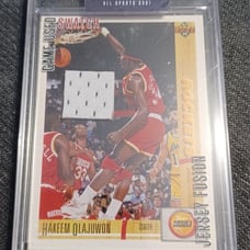 Hakeem Olajuwon Houston Rockets Jersey Fusion Game Used 2021