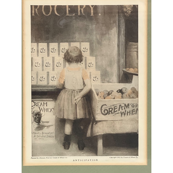 1911 Cream Of Wheat Original Advertisement “Anticipation” Framed
