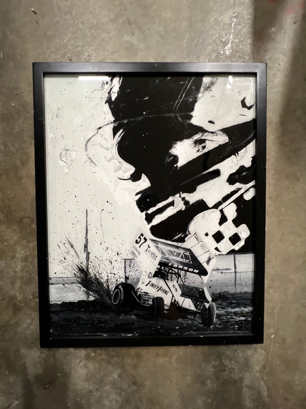 Kyle Larson Hand Painted Art