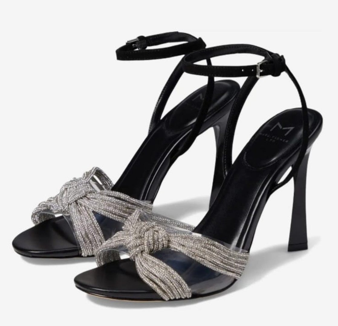 Marc Fisher LTD Canellie Sandal (Women)!  BLACK 001, Size 9M. New with box.