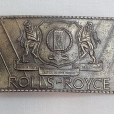 Belt Buckle Vintage Rolls Royce Lion Car
