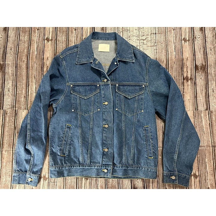 Dion Lee shadow unisex Demin Jacket size L NWOT color american blue 530