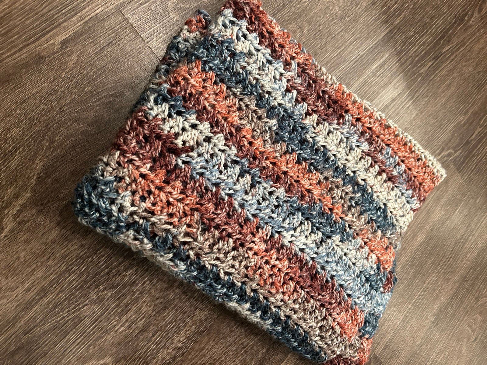 Handmade Crochet Blanket Throw 40” x 56”