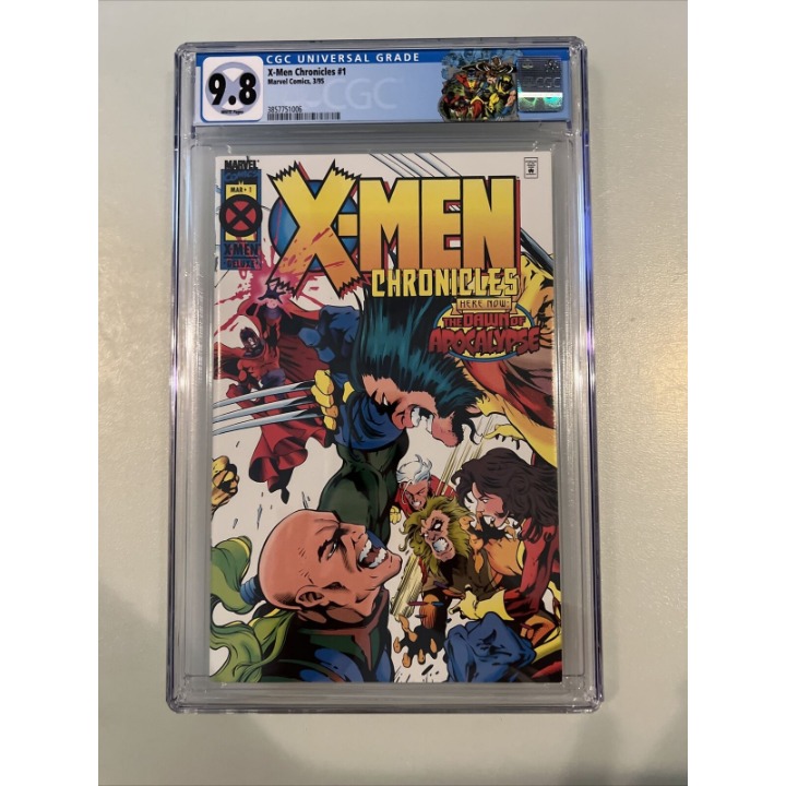 X-MEN CHRONICLES #1 CGC 9.8 Wolverine Magneto Beast Phoenix Sabretooth White Pgs