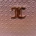 Juicy Couture Iridescent Pink Hearts Leather Travel Cosmetic Bag