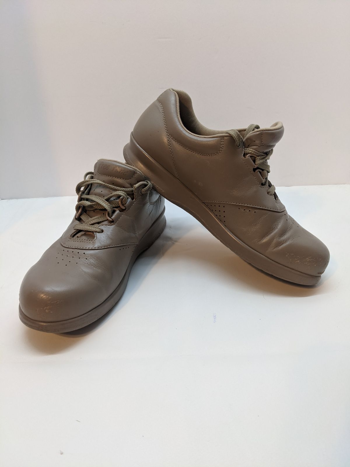 SAS Free Time Brown Suede Leather Diabetic Comfort Walking Shoes Womens 9.5M