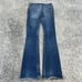 Y2K flared denim grunge Heisei Gyaru USA made.