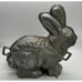 Vintage Heavy Cast Aluminum 2pc 3D Bunny Rabbit Cake Mold Cake Pan 11x10x4