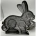 Vintage Heavy Cast Aluminum 2pc 3D Bunny Rabbit Cake Mold Cake Pan 11x10x4