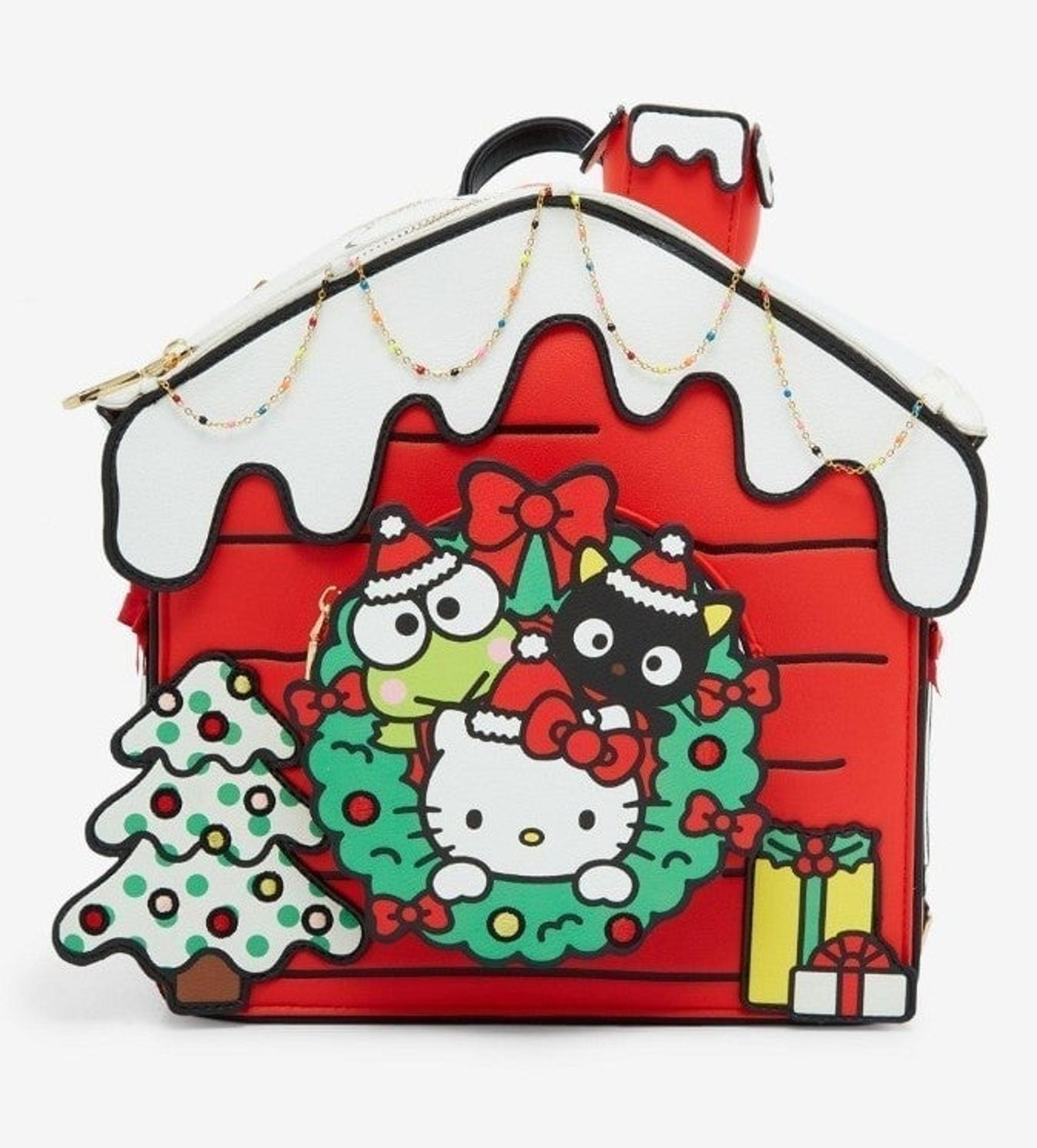 New Her Universe Sanrio Hello Kitty & Friends Christmas House Mini Backpack
