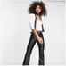 Free People Fuzzy Ivory Moonbeam Square Neck 3/4 Sleeve Sweater XL