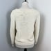 Free People Fuzzy Ivory Moonbeam Square Neck 3/4 Sleeve Sweater XL